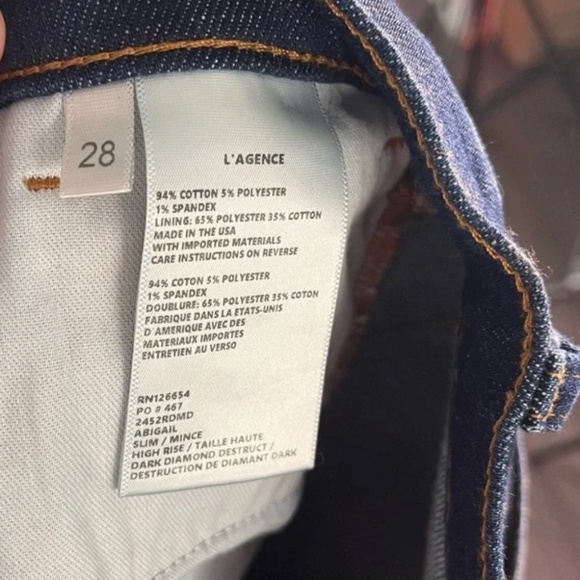 L'AGENCE| ABIGAIL FRENCH SLIM RIPPED SKINNY JEANS - Picture 7 of 10